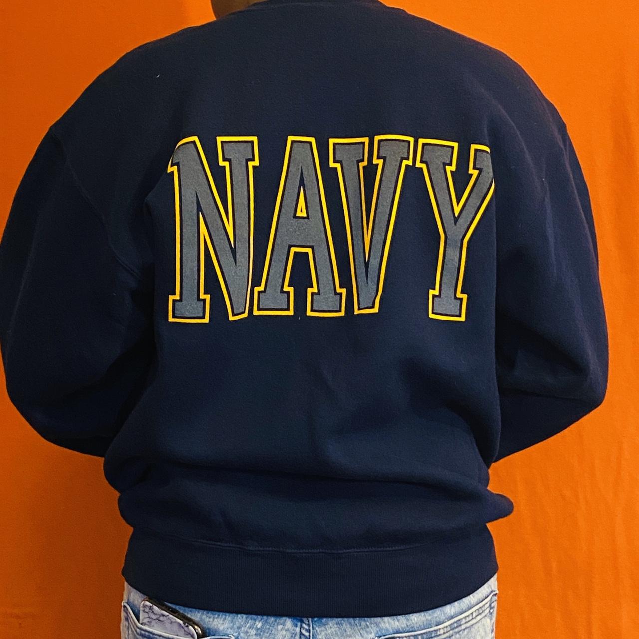 💛Vintage Navy Sofee crewneck sweater 💛The print is... - Depop