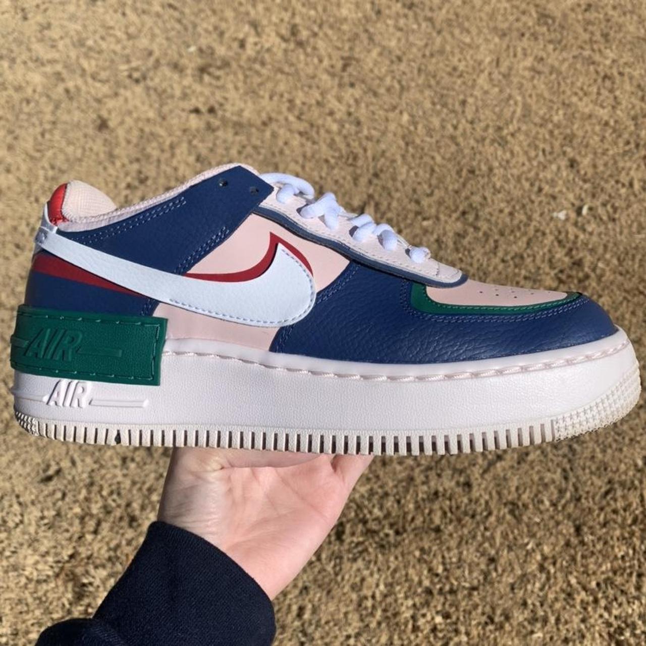 Multicolor Nike Air Force 1! These are a size 7.5 in... - Depop