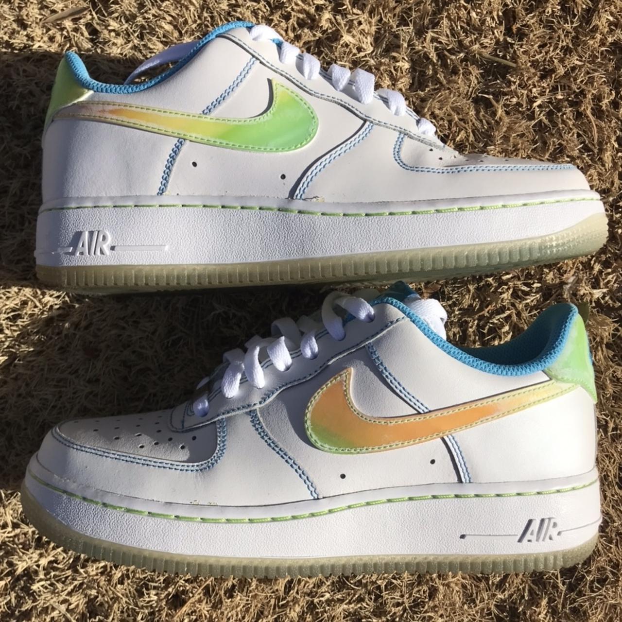 Multicolor Nike Air Force 1! These are a size 6... - Depop