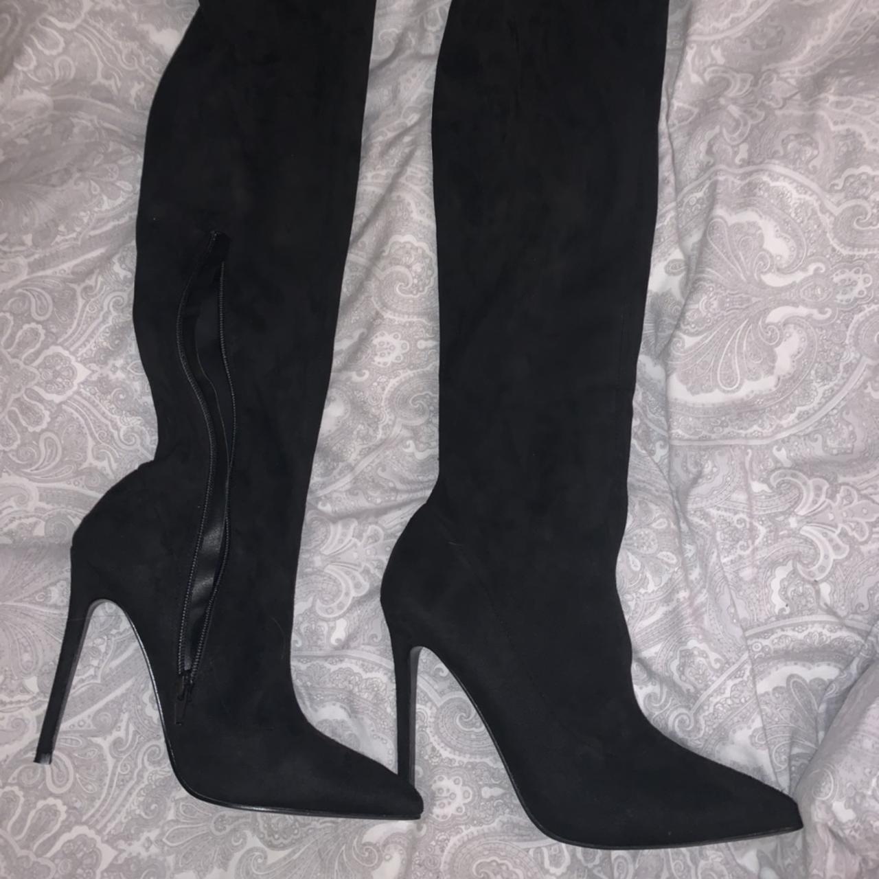 Asos Design Thigh High boots Size 8 would fit a 7 !... - Depop