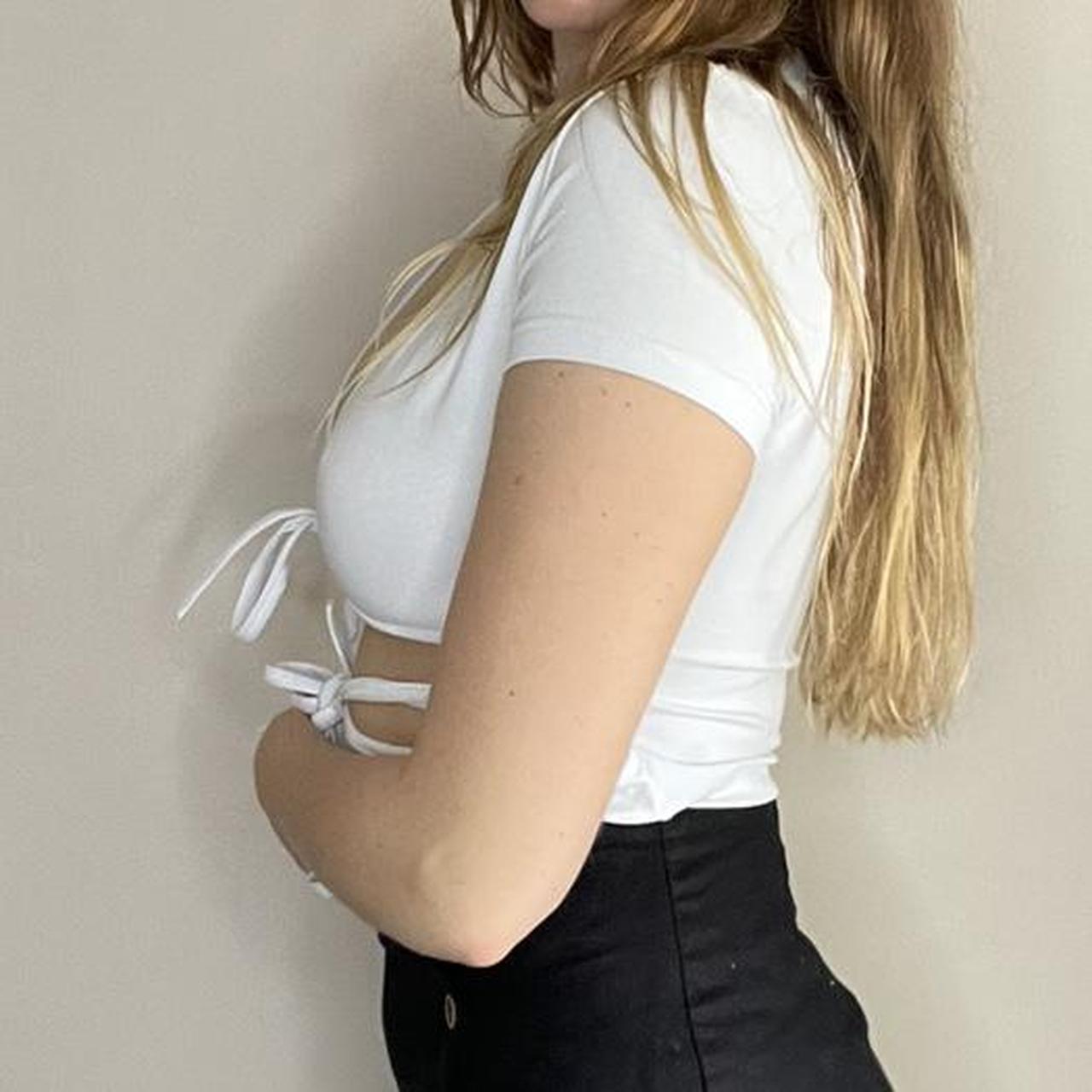 Verge girl tie top. Brand new without tags never... Depop