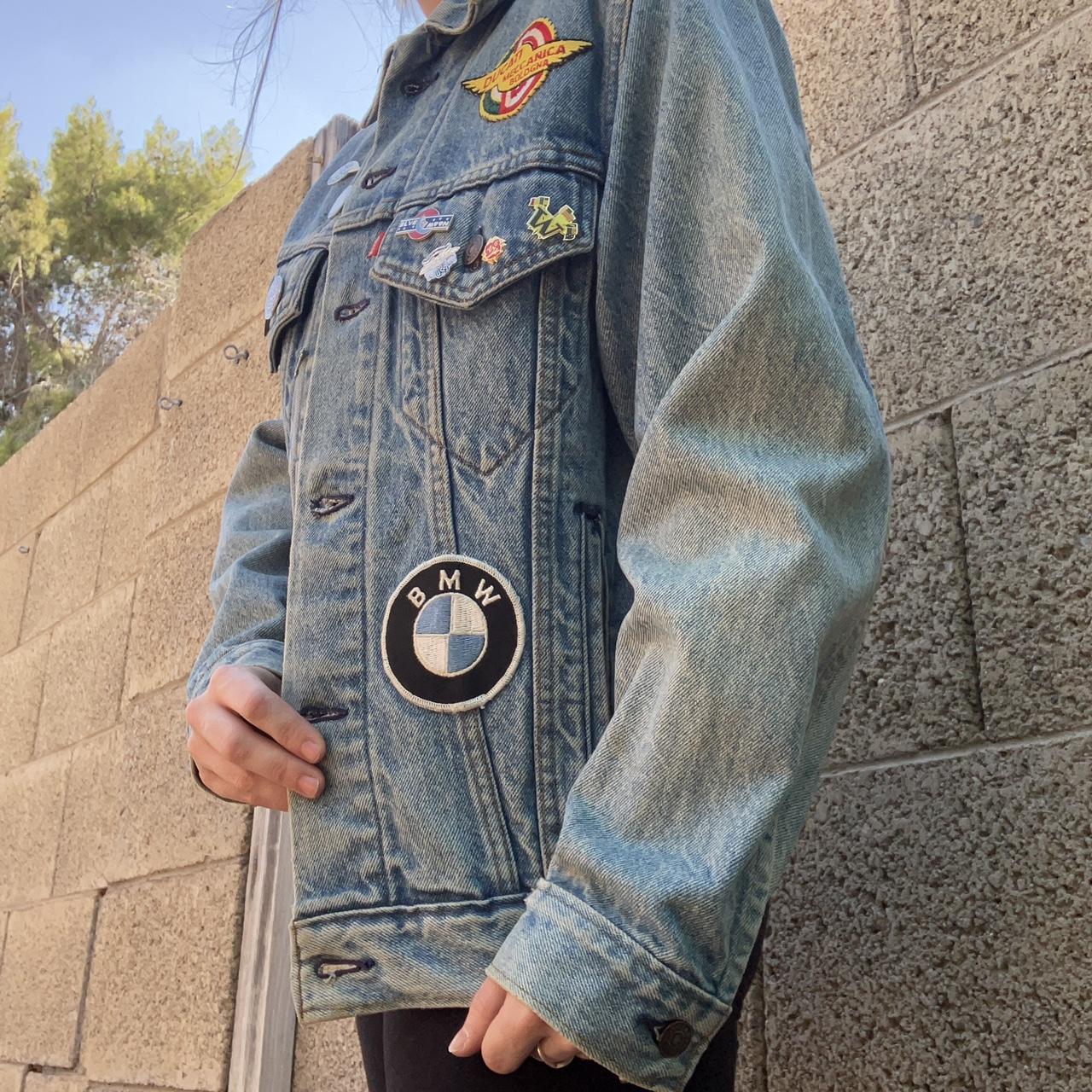 Custom Levi's Dodgers Denim Jacket Size Medium I - Depop