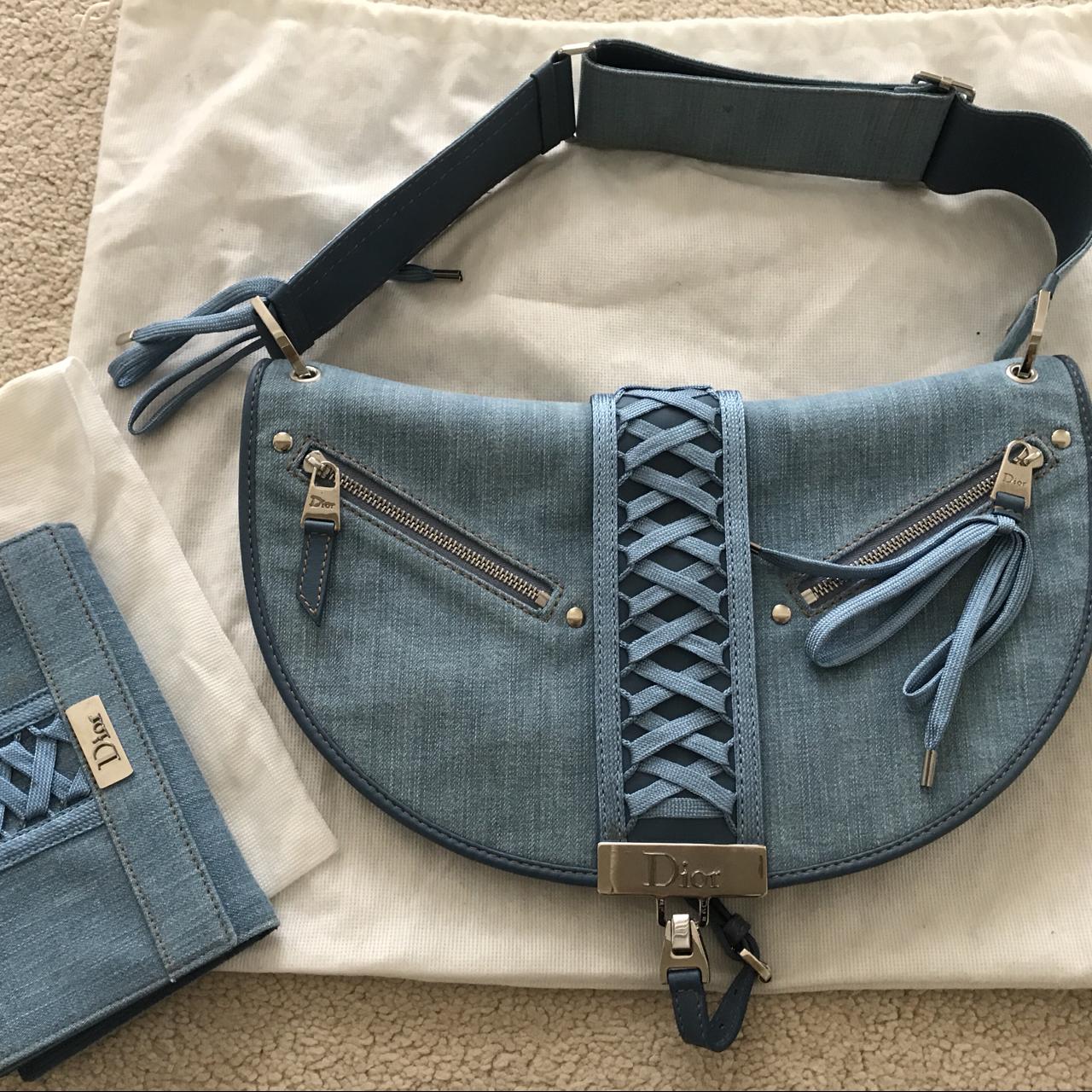 Dior denim discount purse