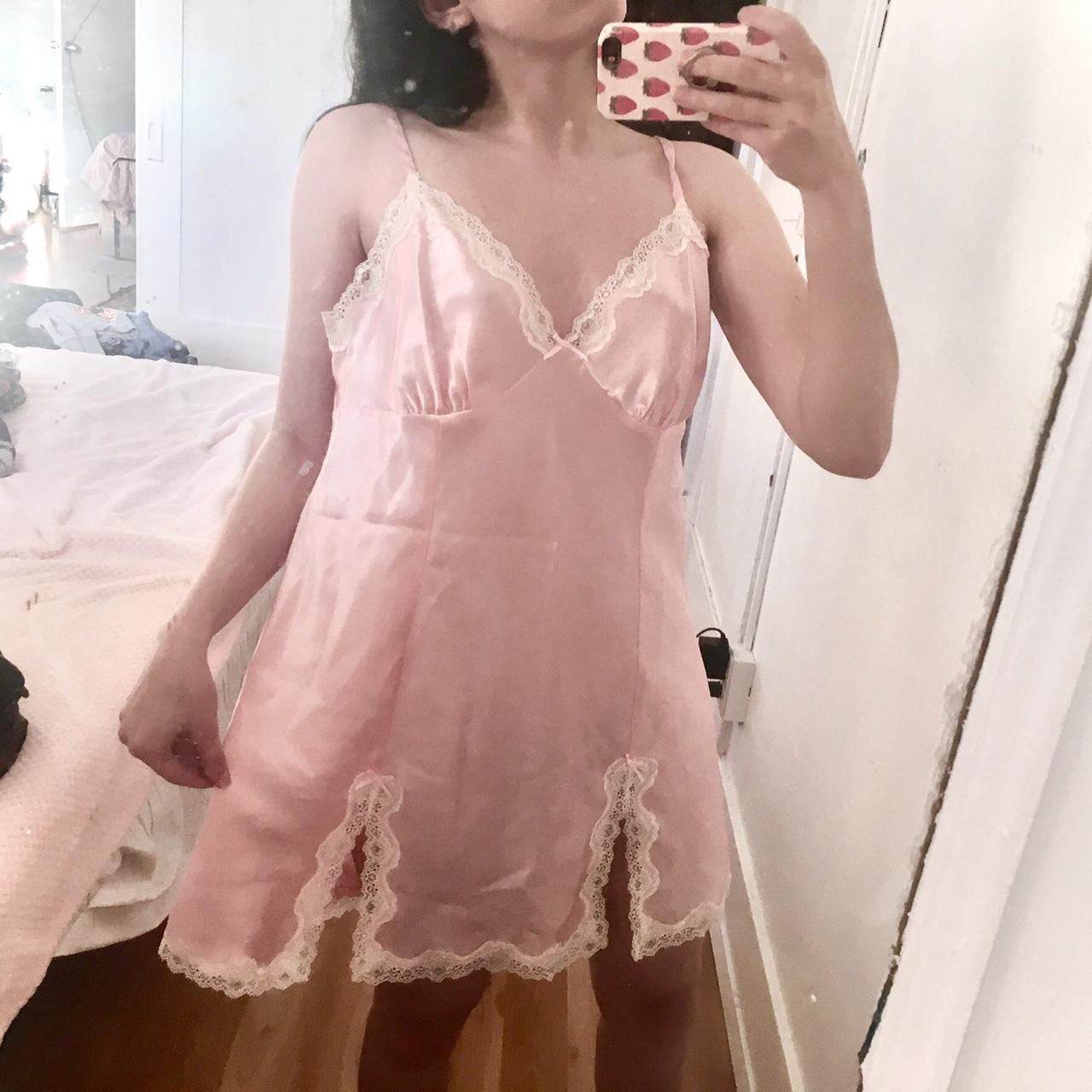 Beautiful Baby Pink Lingerie Mini Dress by the Depop