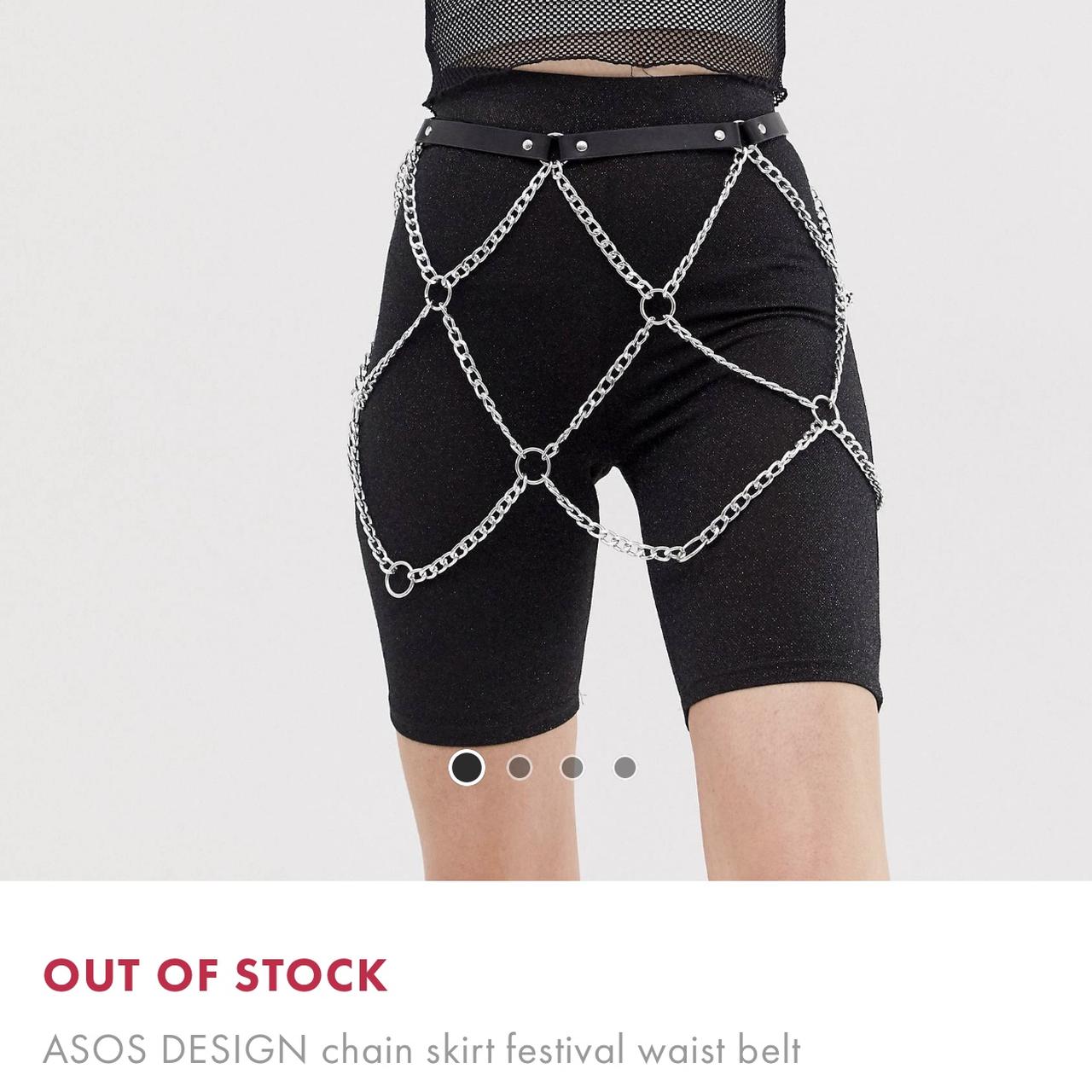 Chain skirt 2025 festival waist belt