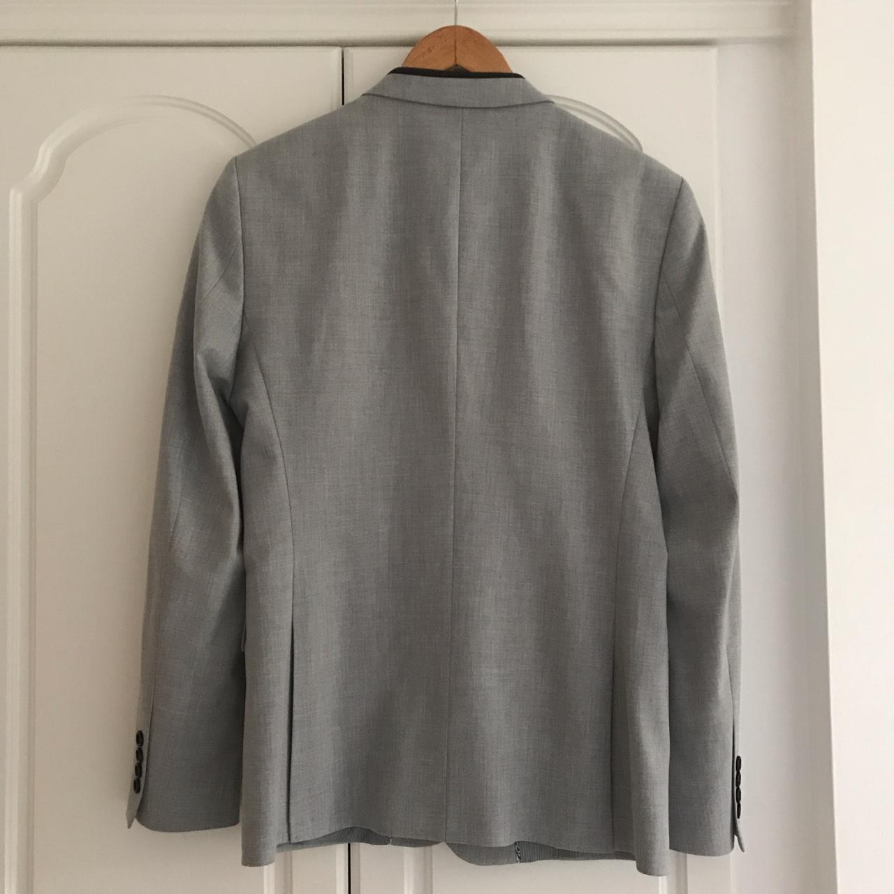 Zara Man. Grey Mens Suit Formal Jacket/Blazer.... - Depop