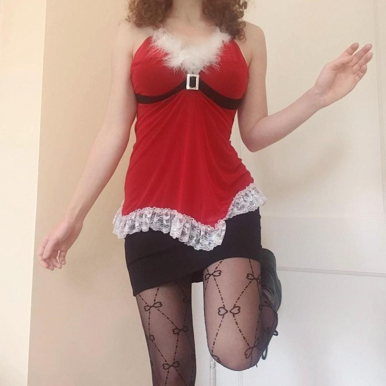 Ms. Claus lingerie 😭 or mean girls halloween costume - Depop