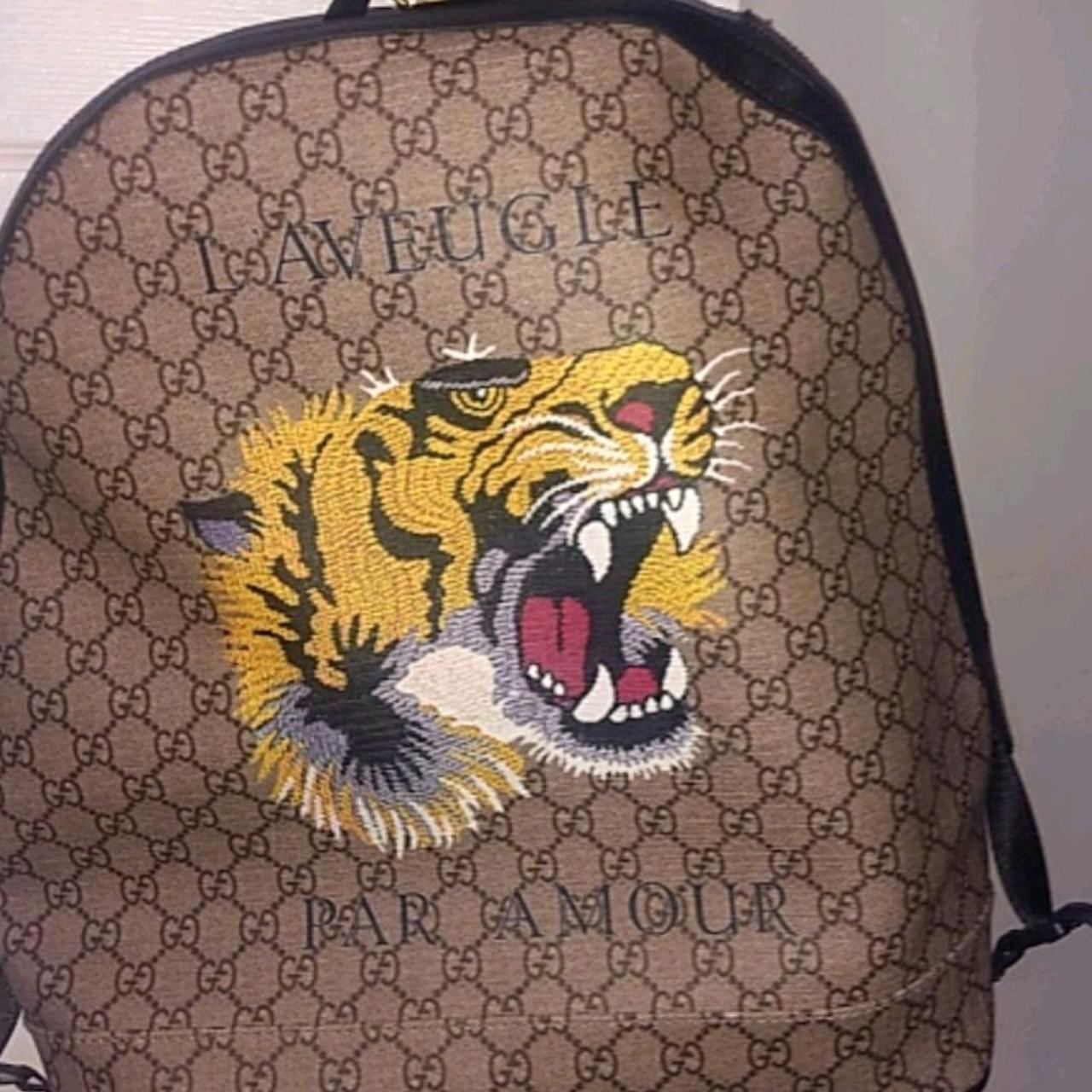 Gucci L AVEUGLE PAR AMOUR Backpack gucci backpack Depop