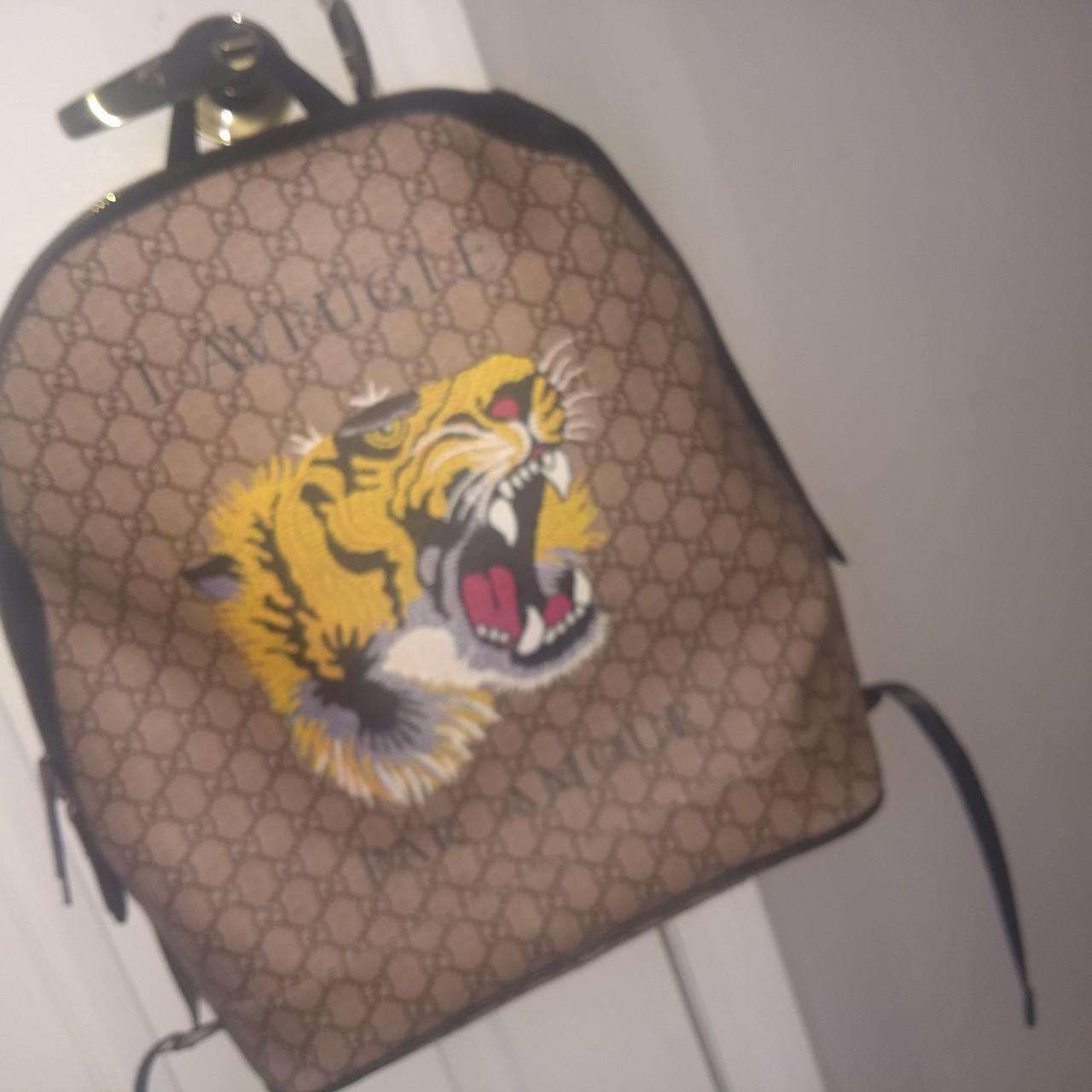 Gucci tiger clearance backpack