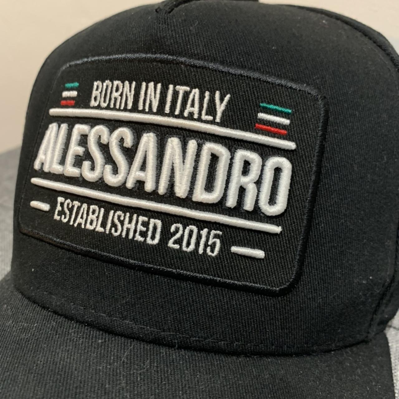 Alessandro Zavetti black cap Adjustable Depop - Main Image