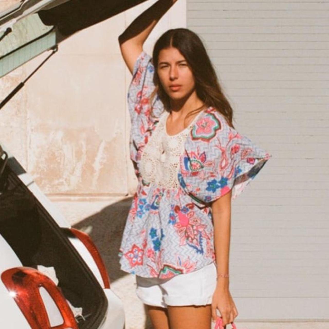 Zara Crochet Detail Shirt / Blouse / Top with angel Depop