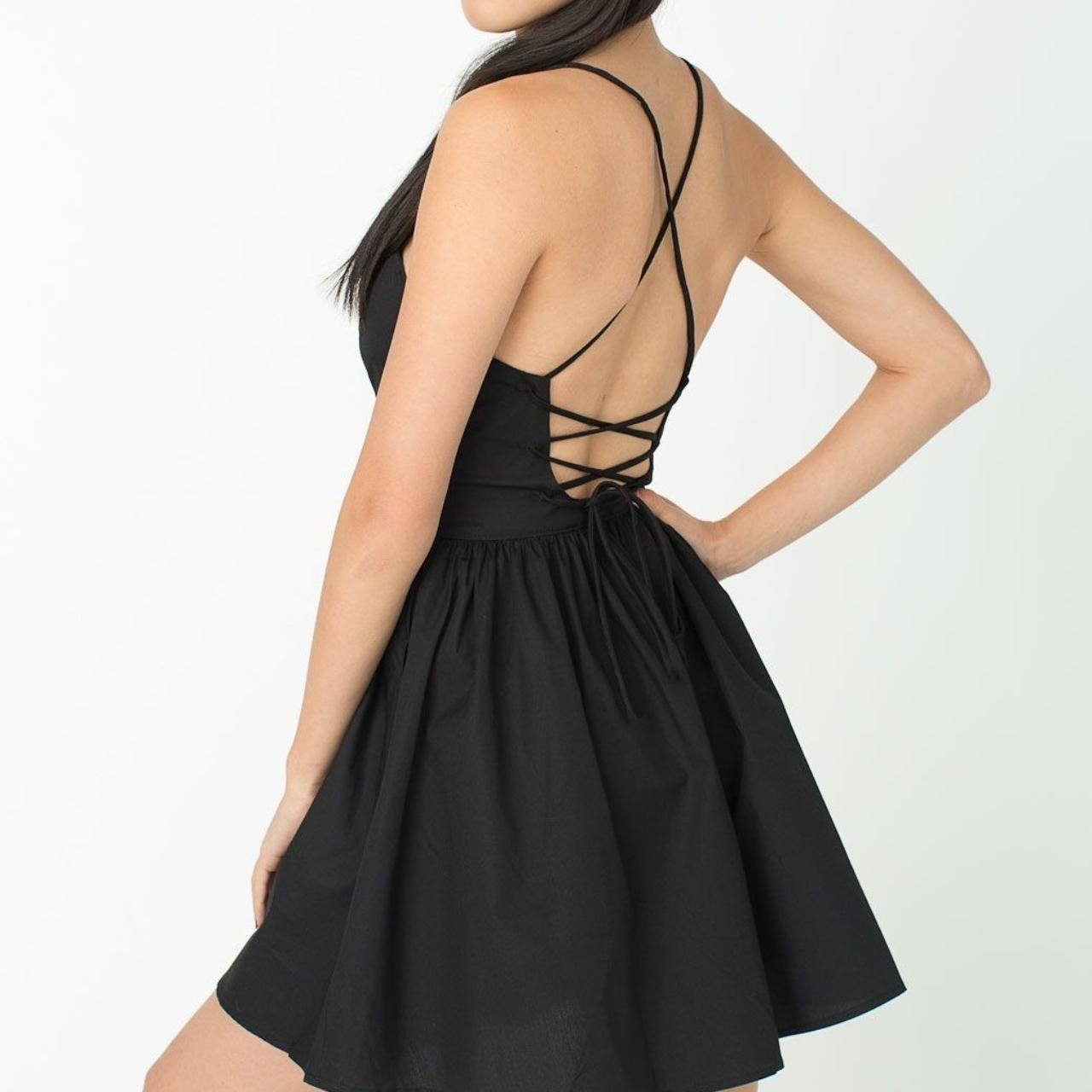 American apparel 2025 tie back dress