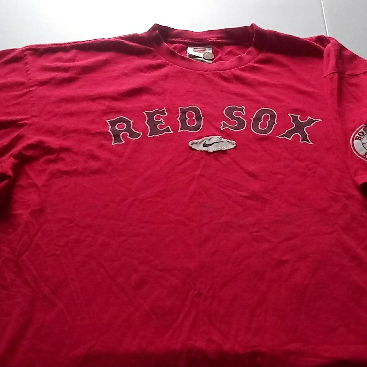 retro red sox shirt