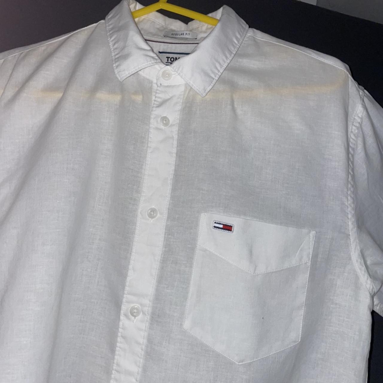 Tommy Hilfiger Men's White Shirt | Depop