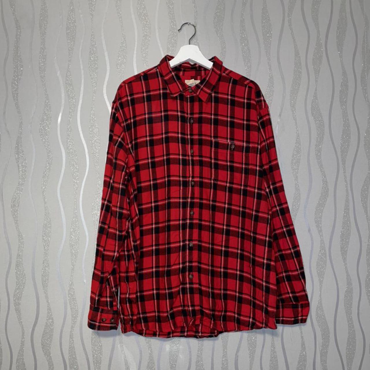 Vintage flannel shirt Colour: multi Size on Label:... - Depop