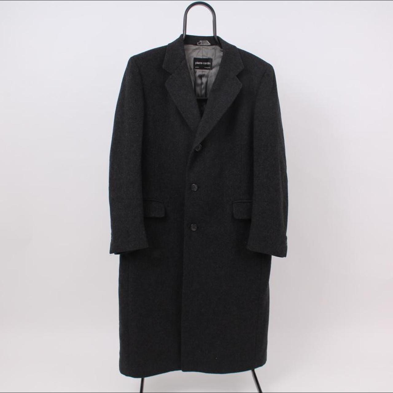 Pierre Cardin long Coat Colour: grey Size on the... - Depop