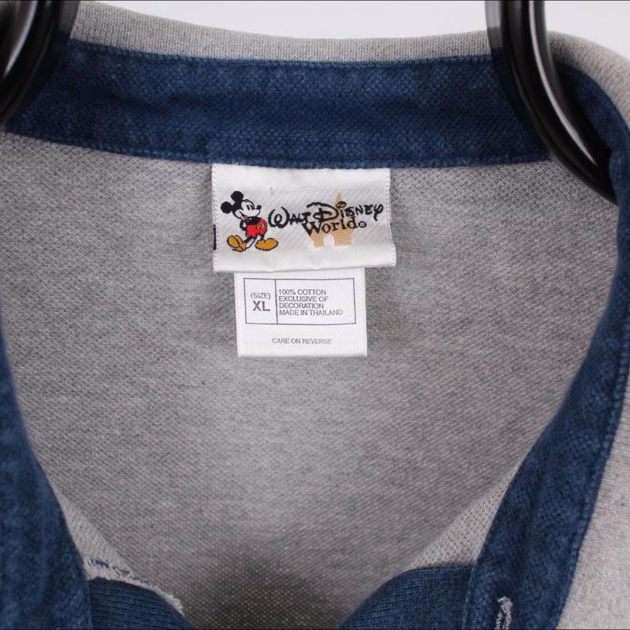 Disney embroidered polo shirt Colour: blue Size on... - Depop