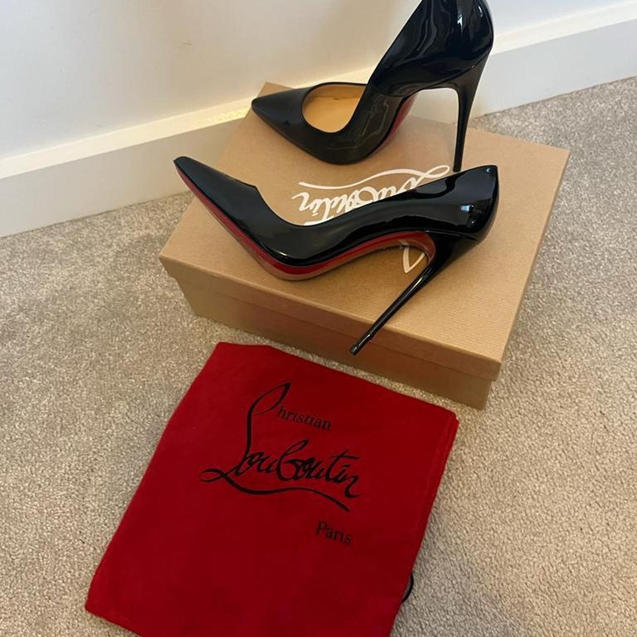 Christian Louboutin So Kate 120mm Black Patent ... - Depop