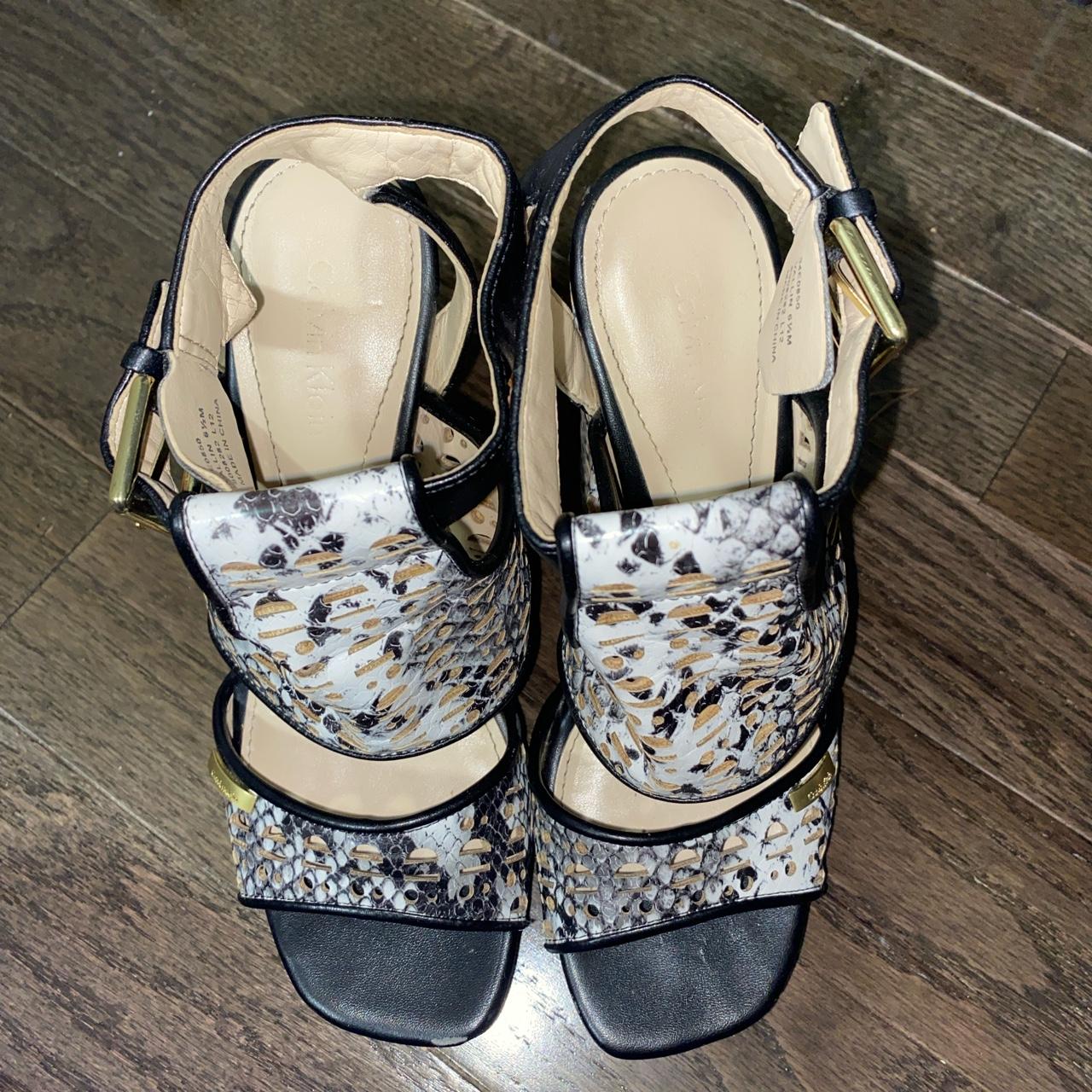 calvin klein snakeskin boots