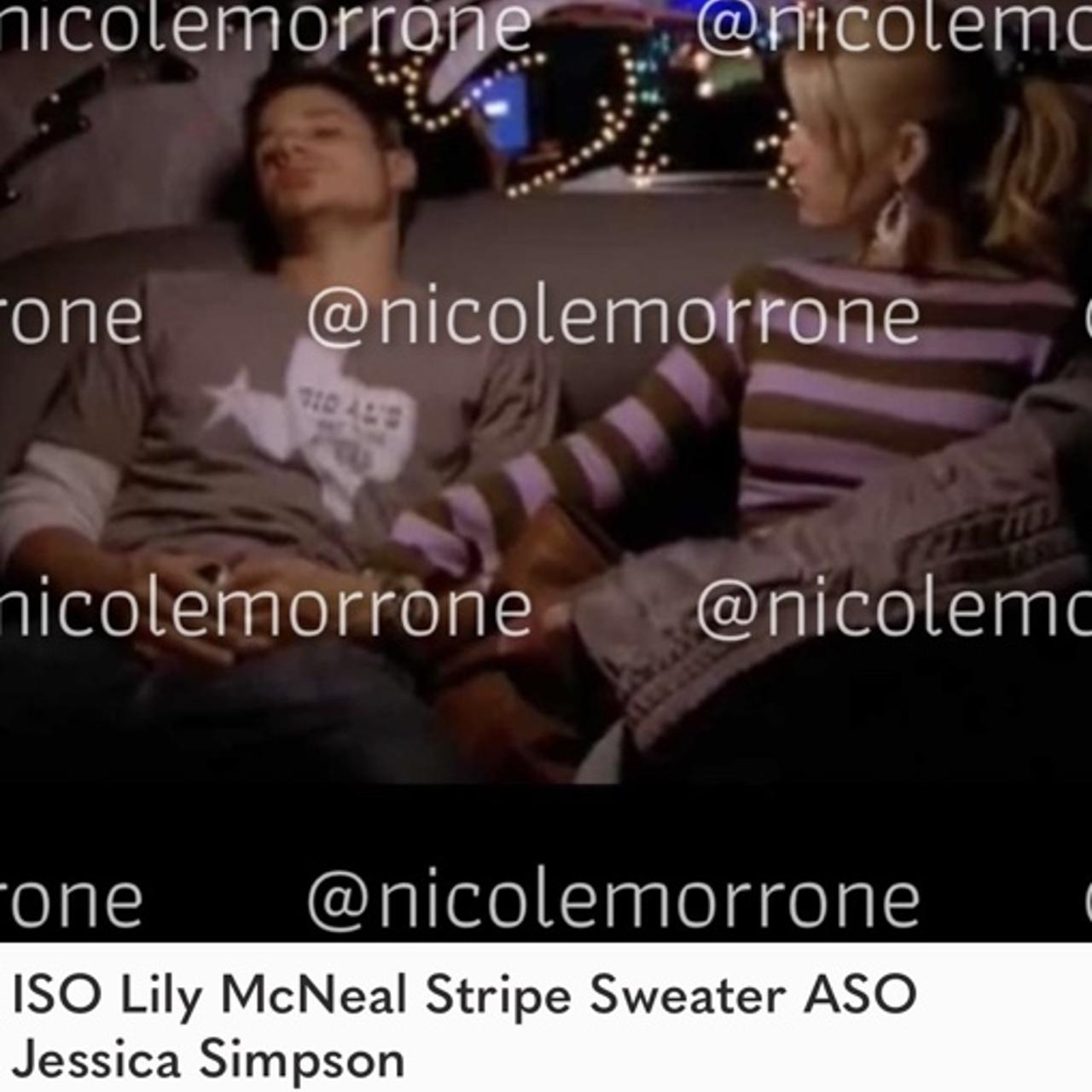 Lily mcneal striped on sale sweater