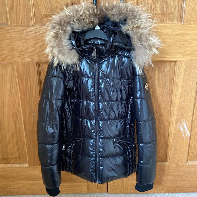 Jayloucy Paris Down Puffer coat with detachable fur. Depop