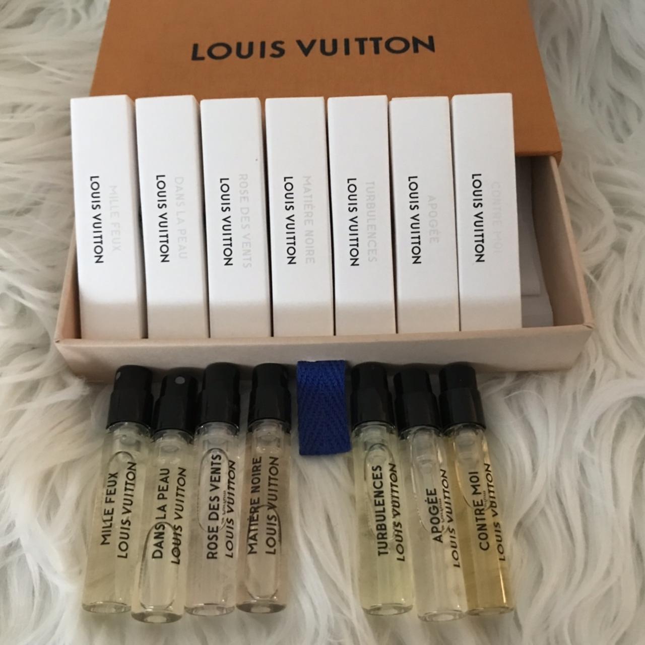 Brand New LOUIS VUITTON Perfume Sample SET of 8x Fragrances with Mini LV  Box