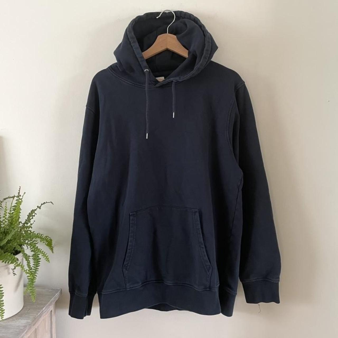 Colorful Standard Men's Navy Hoodie (2)