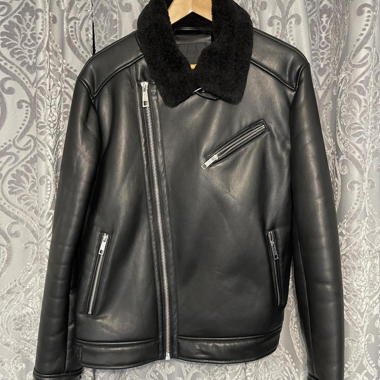 leather sherpa