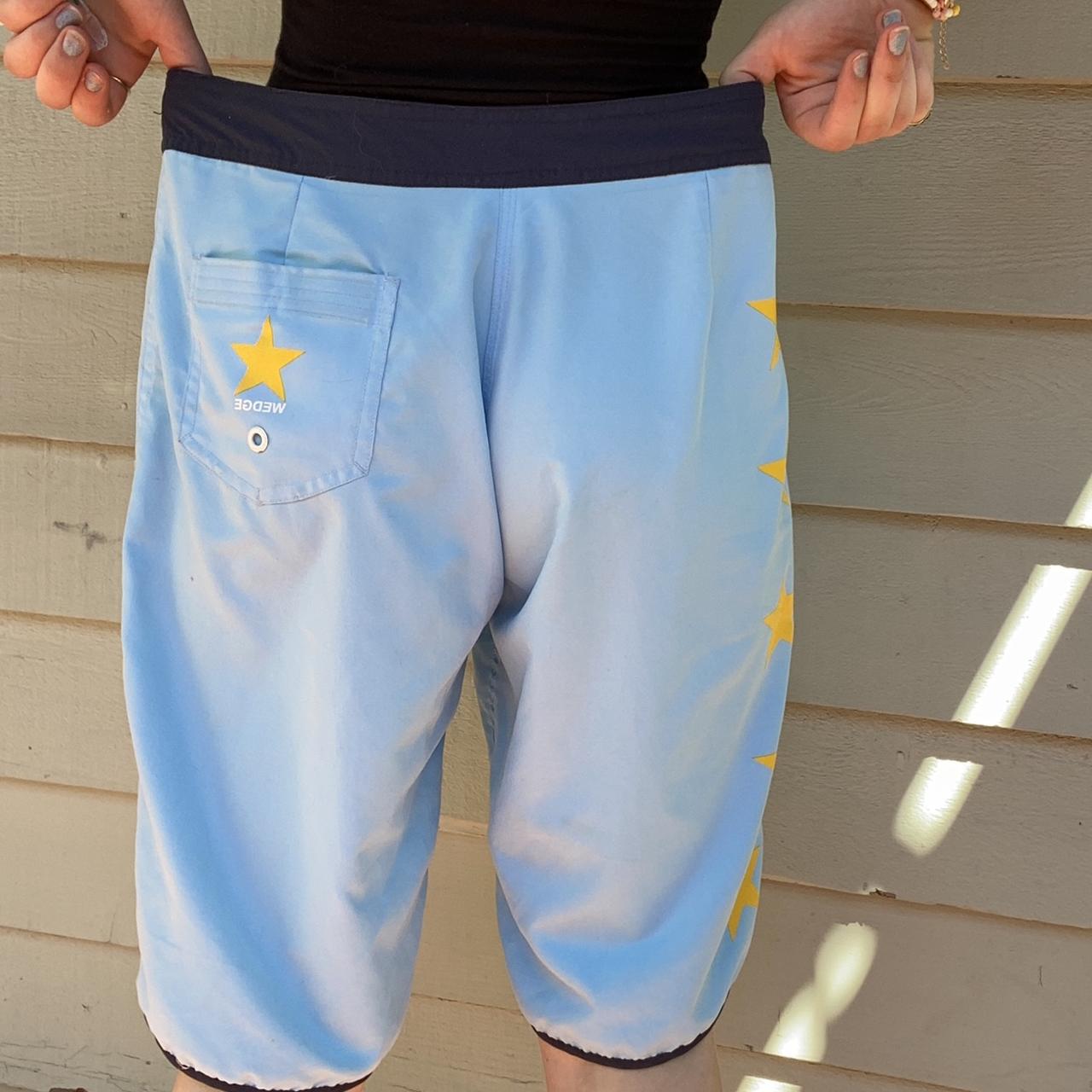 Product Image 3 - Light blue board shorts with