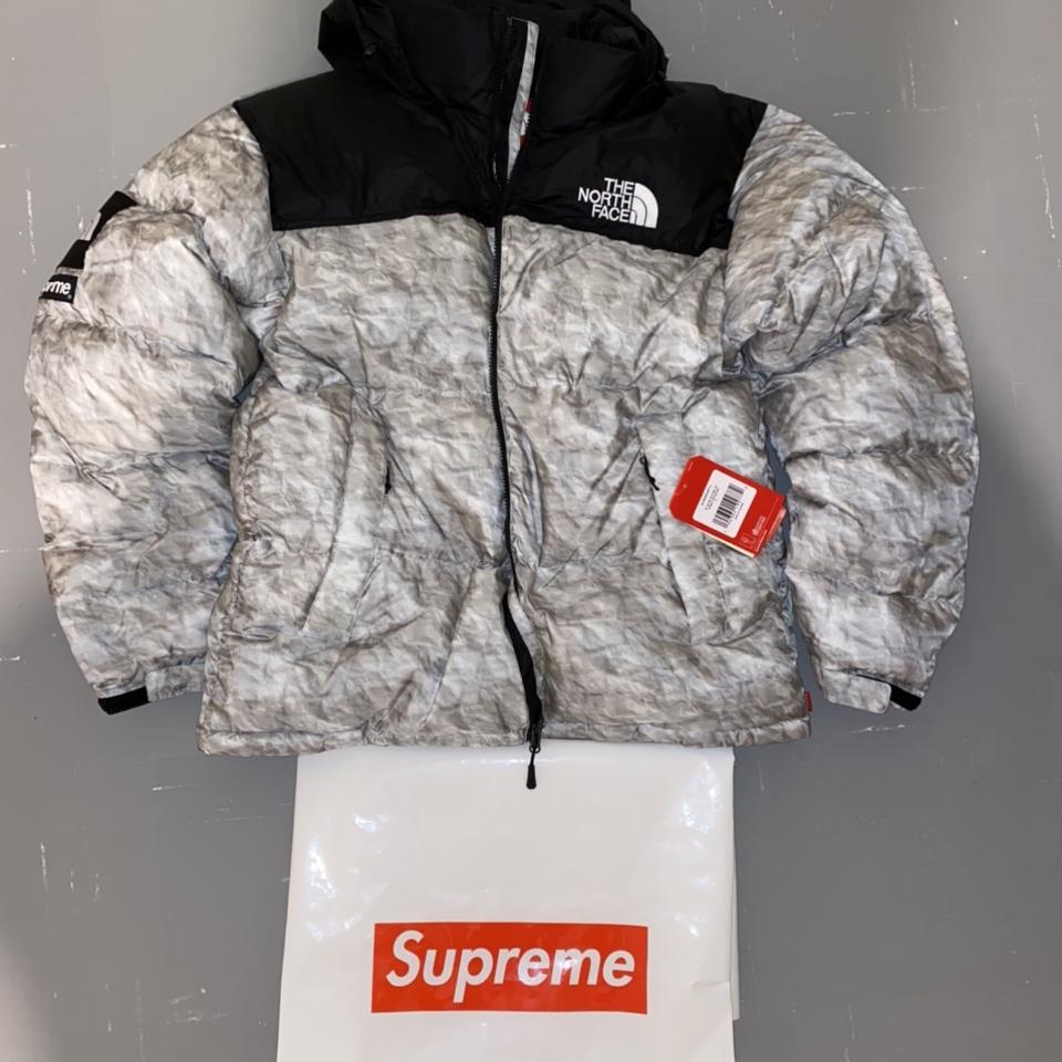 Supreme x The North Face TNF Paper Print Nuptse...