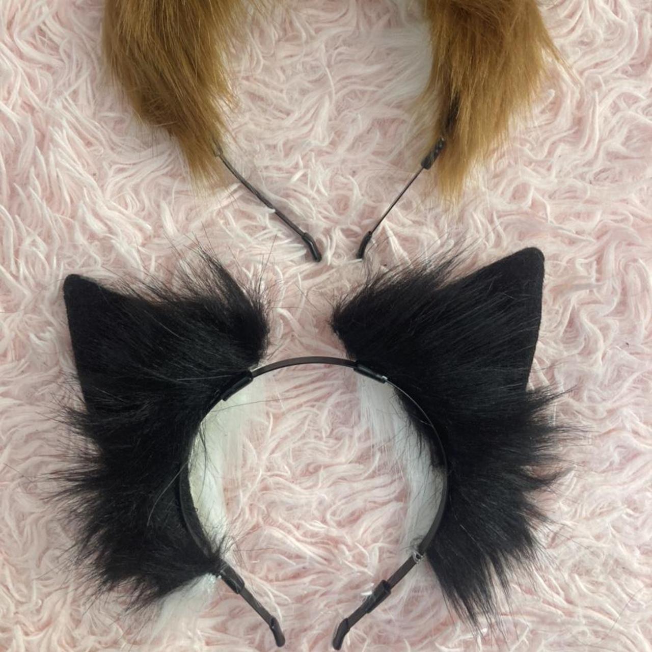 (pls pay with pay pal!) BLACK EARS SOLD ️ only... - Depop