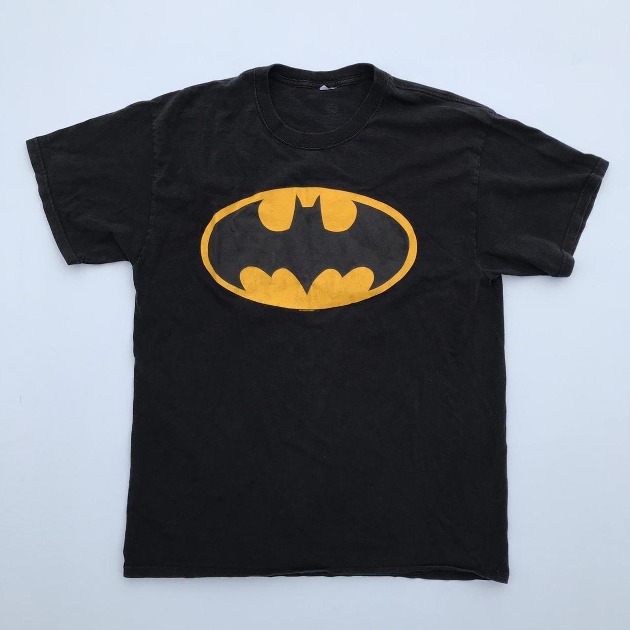 Batman T-shirt Logo Symbol Black Graphic... - Depop