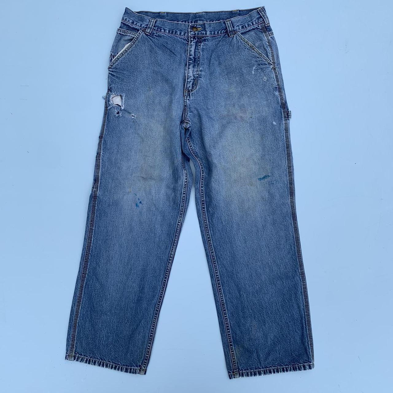 Distressed Carpenter Jeans - Open Trails 34x30 -... - Depop