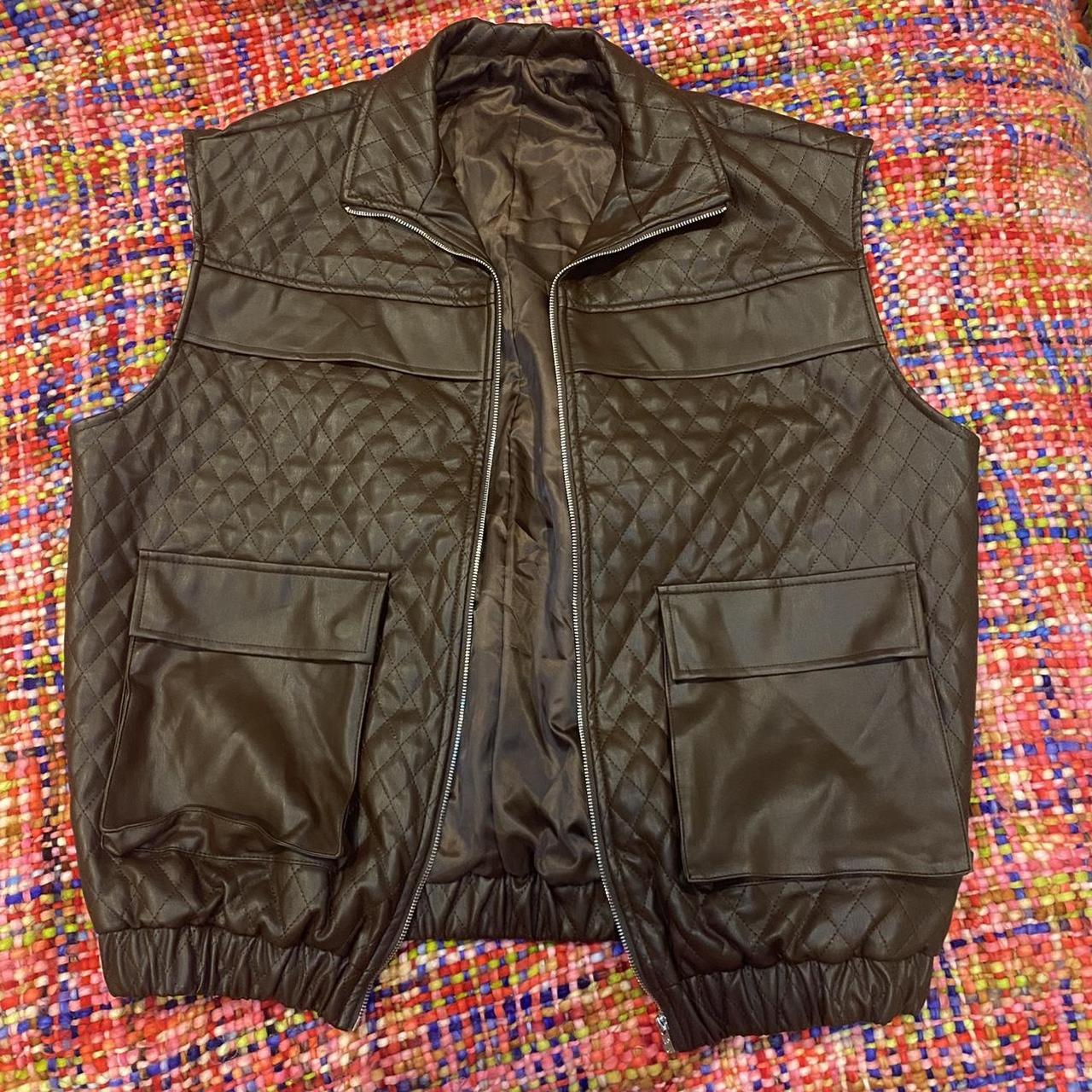 coach quilted vest