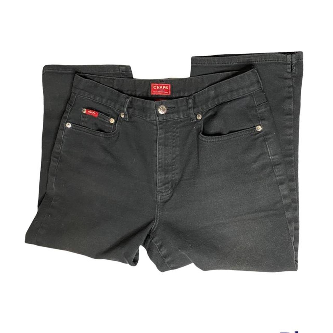 Chaps Denim True American Brand Black Cotton Spandex... Depop