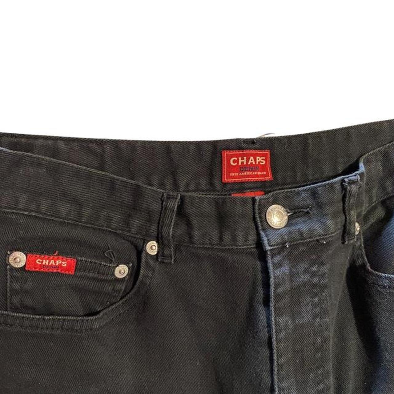 Chaps Denim True American Brand Black Cotton Spandex... Depop