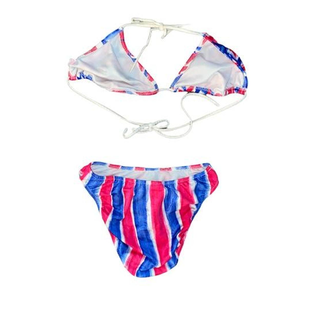 Vintage Venus Swimwear Red White Blue Fourth Of July... Depop