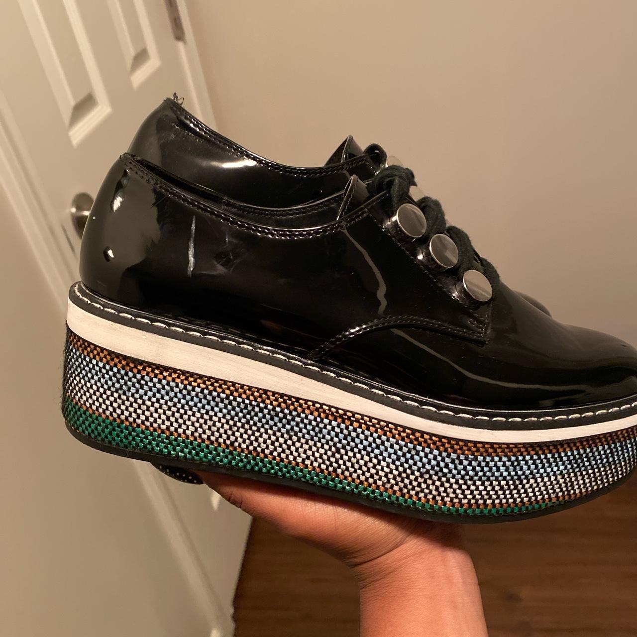 treaded sole loafers zara
