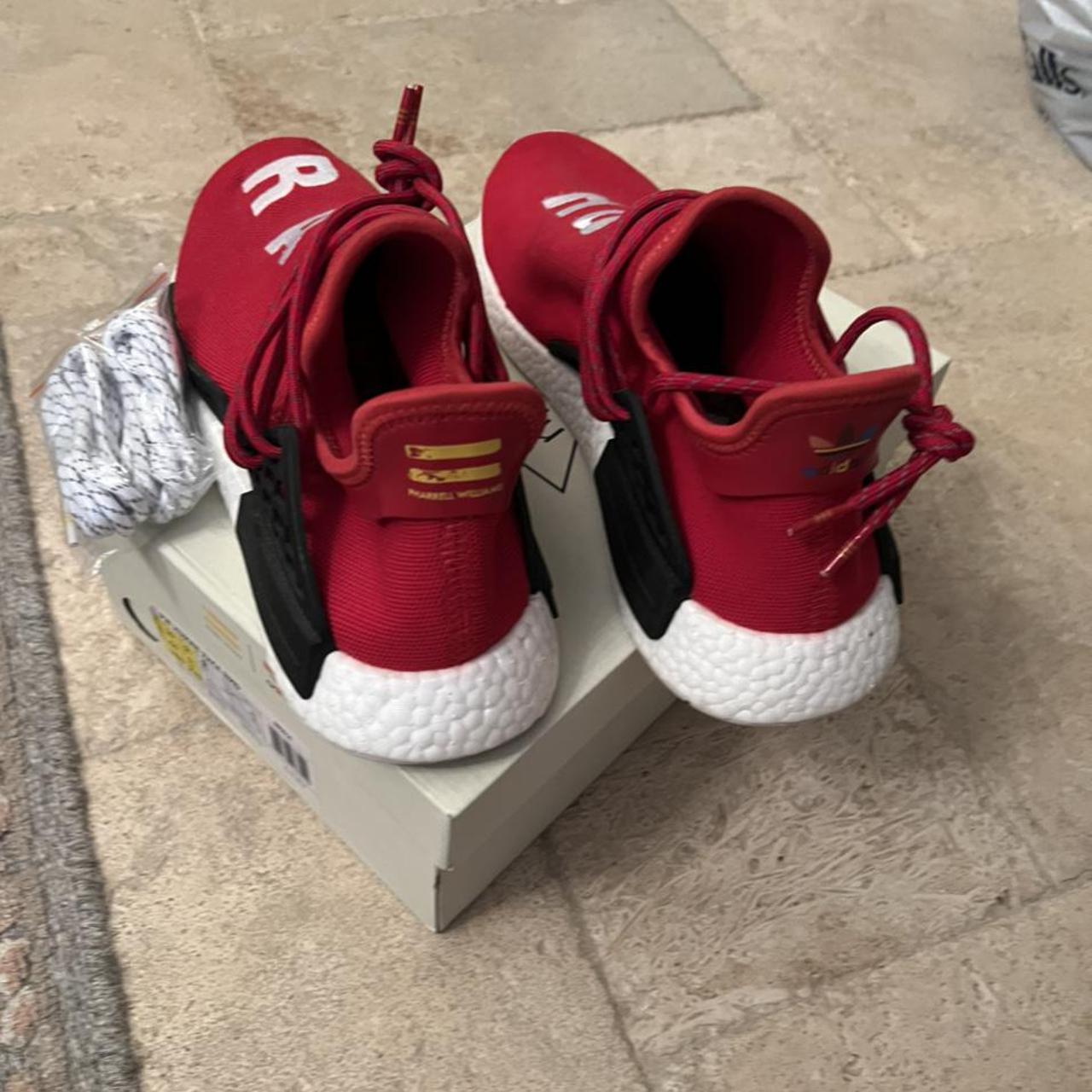 adidas NMD HU Pharrell Human Race Scarlet Worn a. Depop