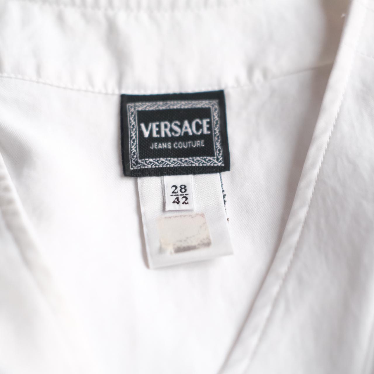 Versace Jeans Couture Women's White Dress | Depop