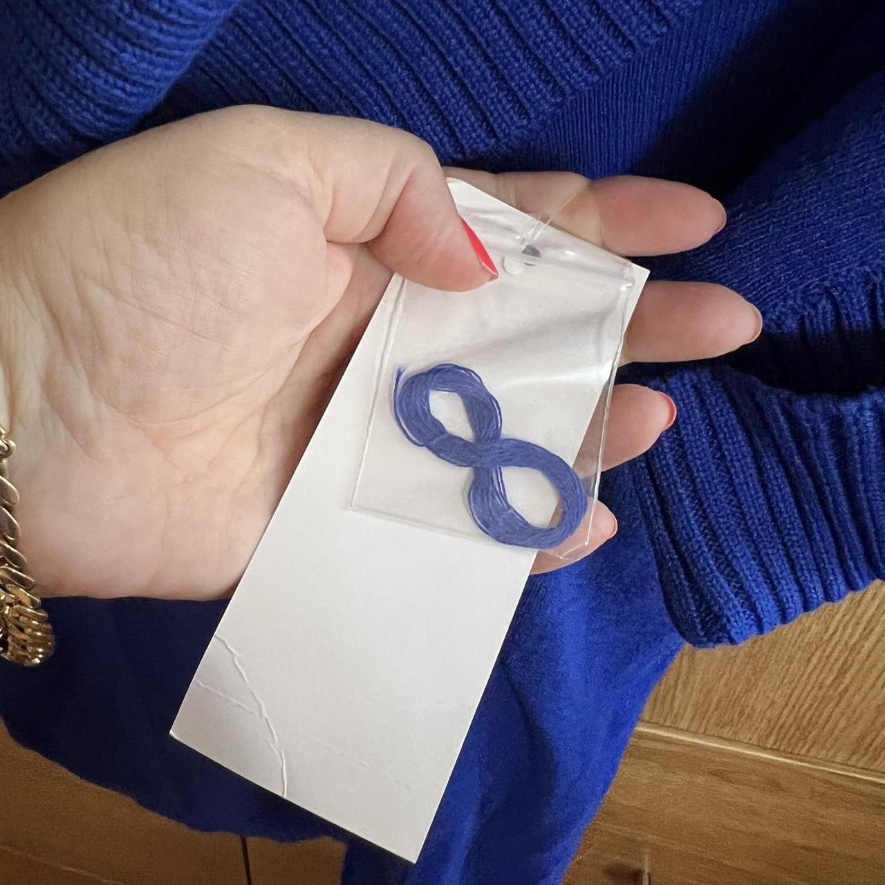 Cole Reaction electric blue cowl neck... Depop