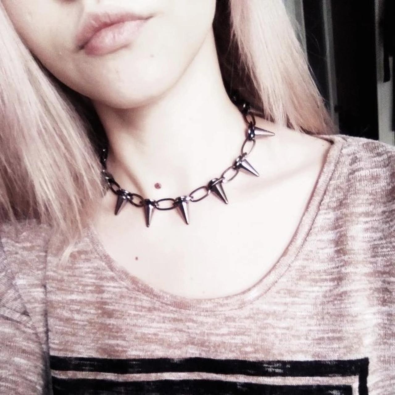 Rivets Spike Chokers Punk Goth Choker Necklace Spike Depop