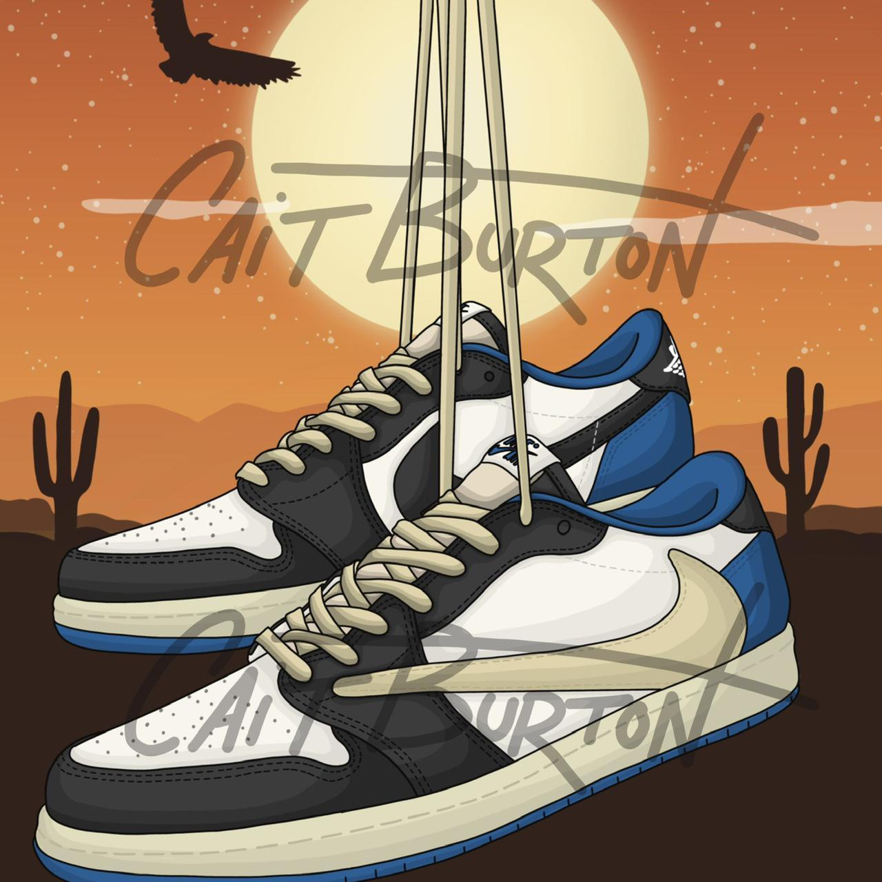 Travis Scott X Air Jordan 1 Poster -  UK