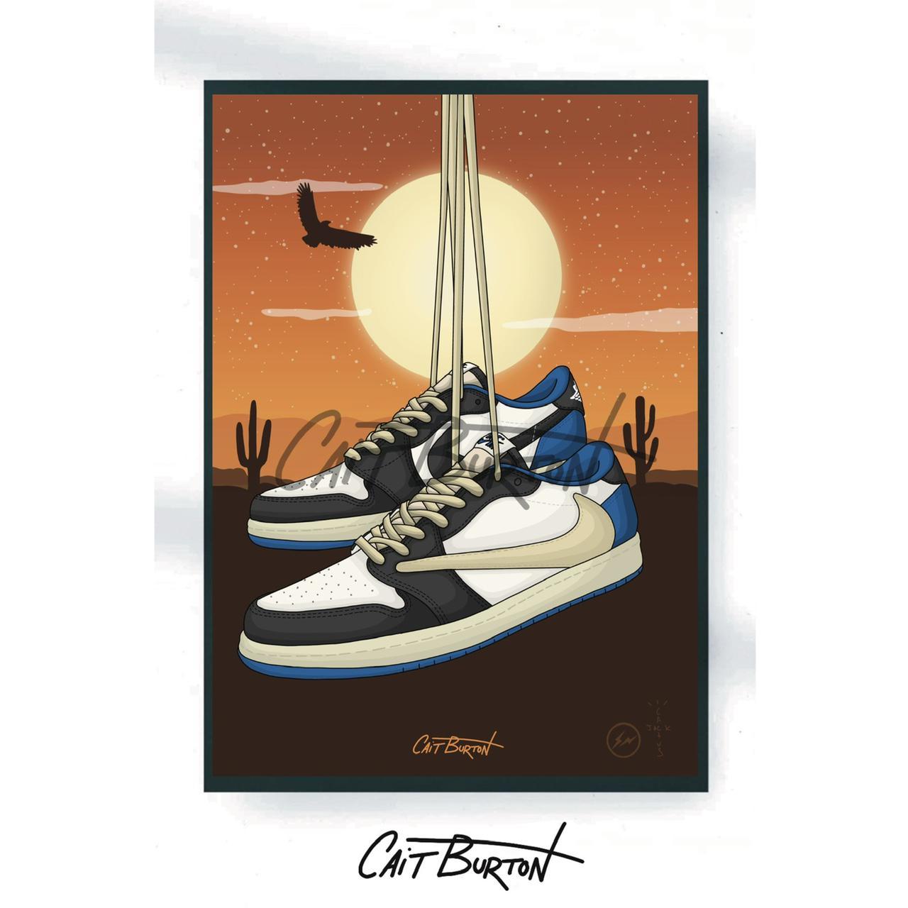 Travis Scott X Air Jordan 1 Poster -  UK