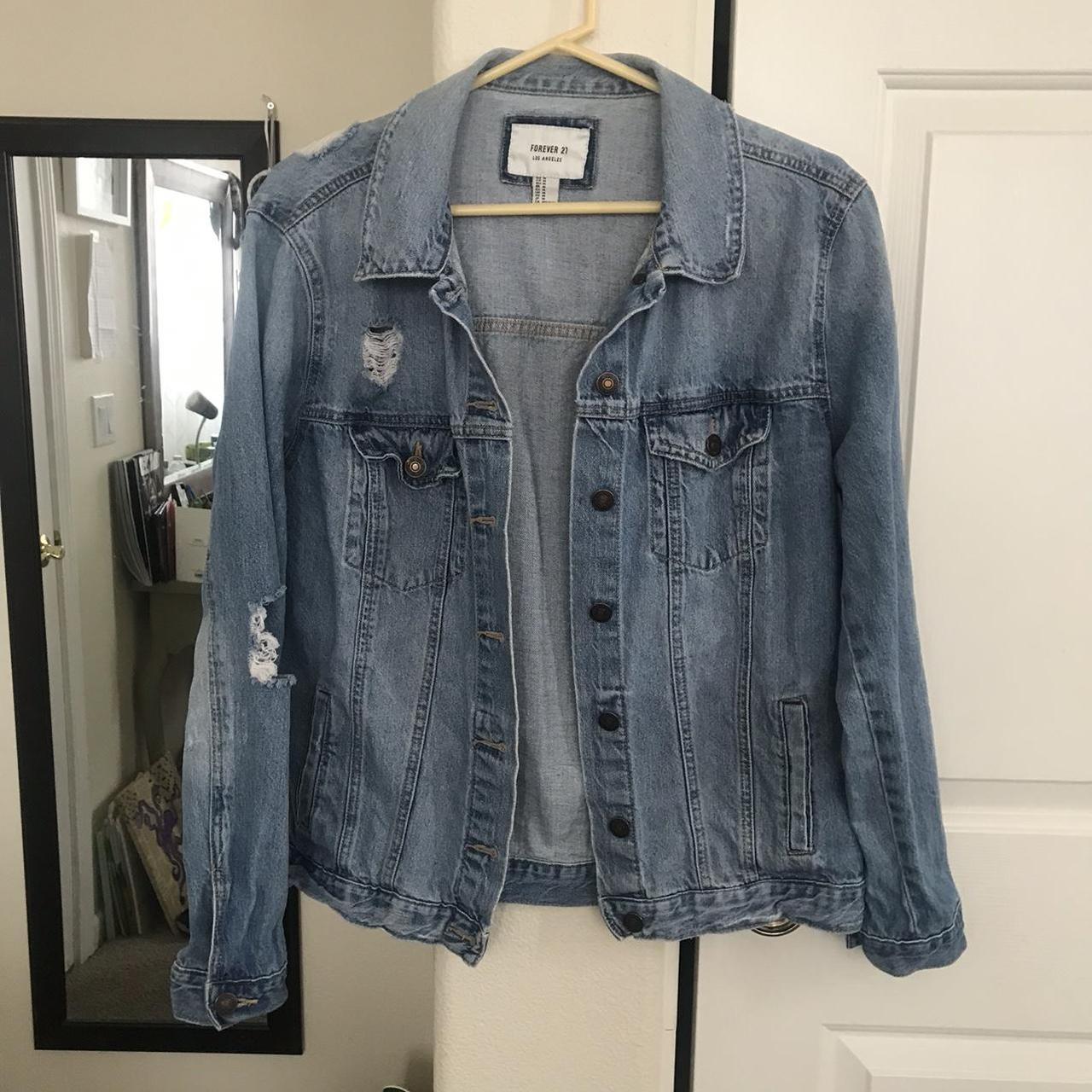 Forever 21 Women's Blue Jacket | Depop