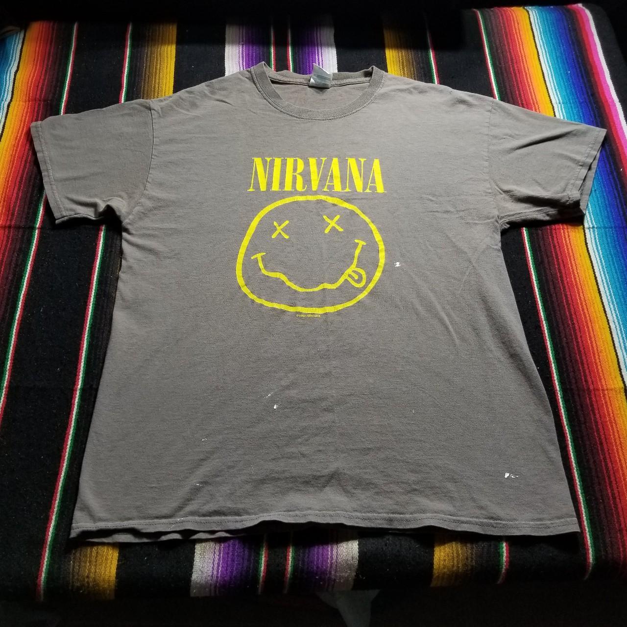 nirvana-reprint-t-shirt-size-large-chest-20-length-depop