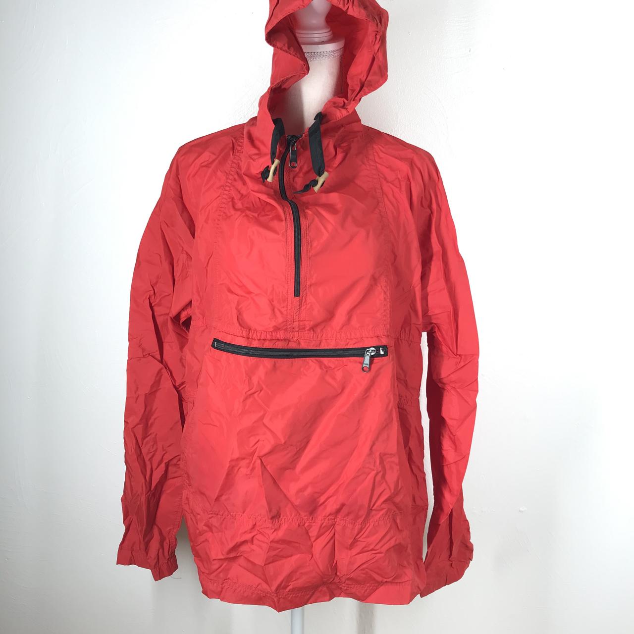 L.L. shops Bean nylon red raincoat