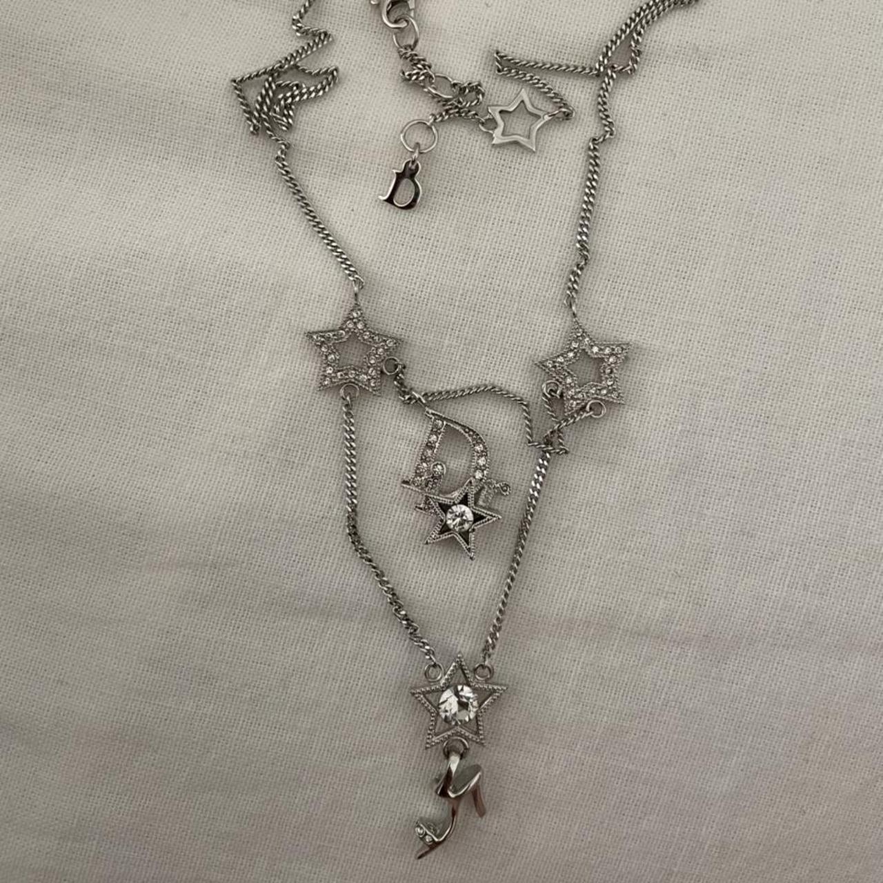 Silver Christian dior star pendant rare collecter... - Depop