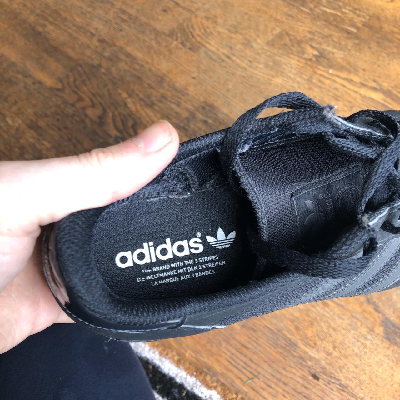 Addidas Originals LA Trainer. Black/Black/Black. (UK... - Depop