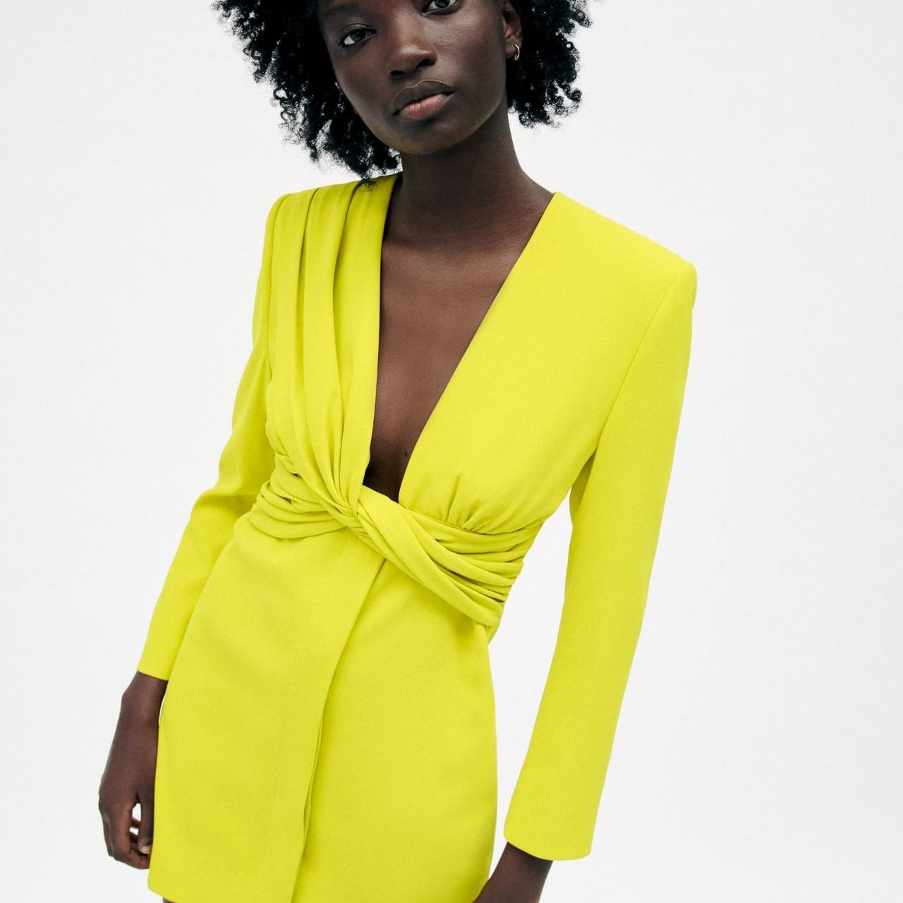 Zara Yellow Blazer Dress | ubicaciondepersonas.cdmx.gob.mx